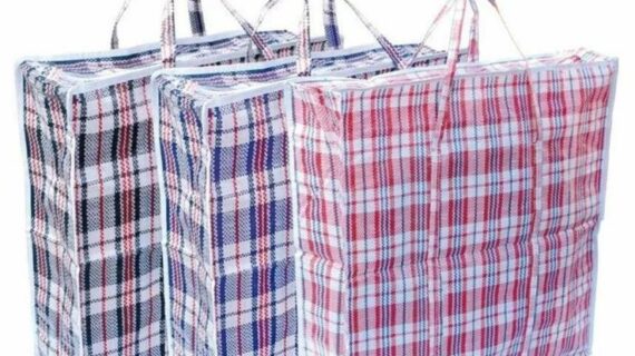 Multipurpose Checkered Storage Bag - Durable and Spacious